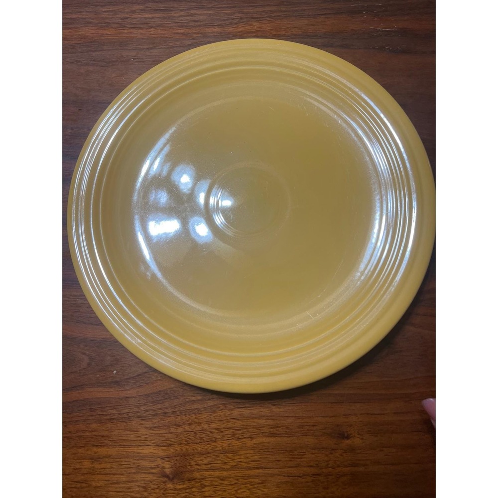 Vintage Fiesta Yellow Platter Chop Plate 12 Inch‎ Genuine HLC USA